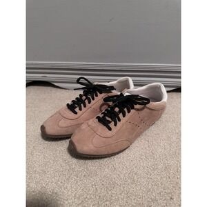 Women's Sneakers Sz 9 Soft Brushed Faux Suede Neutral Lt. Brown Falls Creek New